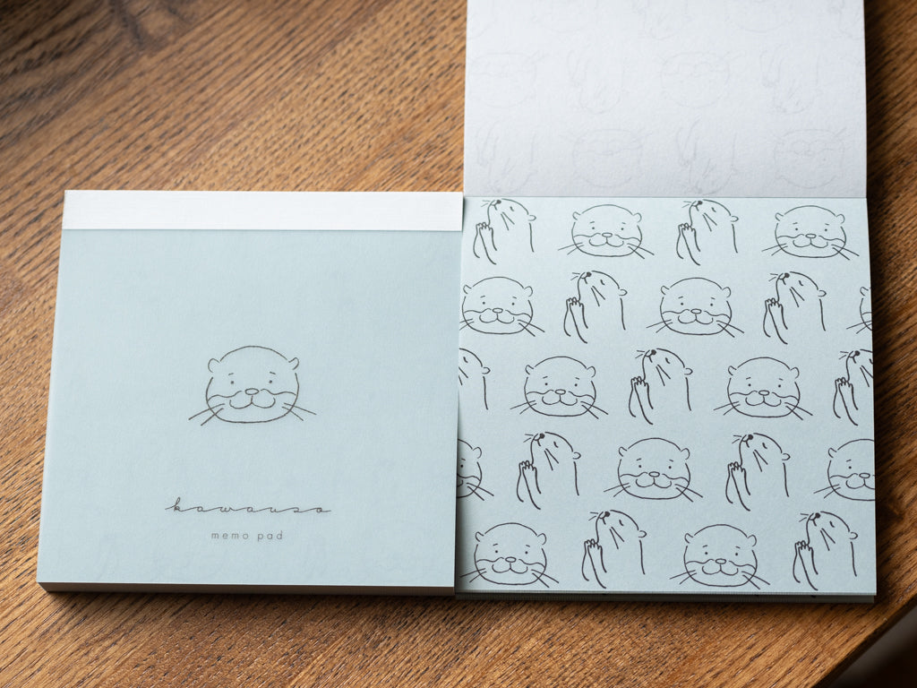 SQUARE MEMO PAD カワウソ