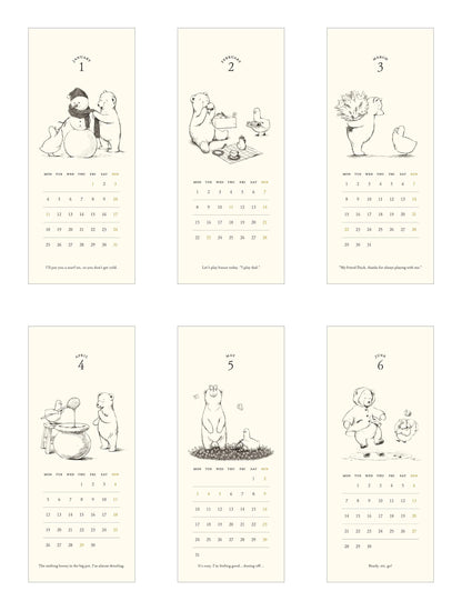 【2027年版】卓上カレンダー Duck and Bear