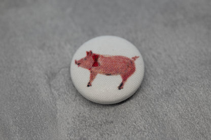 スゲノマロ-くるみボタンのマグネット