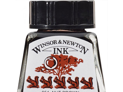 Winsor&Newton ドローイングインク 14ml Nut Brown