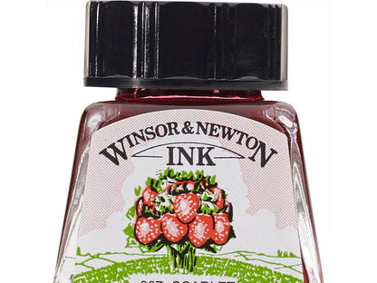 Winsor&Newton ドローイングインク 14ml Scarlet