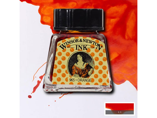 Winsor&Newton ドローイングインク 14ml  Orange