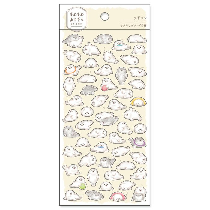 まめまめあにまる ステッカー