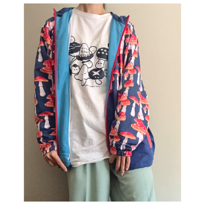 nocco ウィンドブレーカー 大人サイズ ベニテングダケ×紺