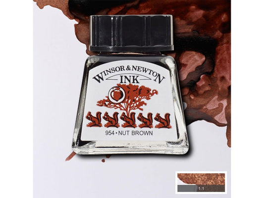 Winsor&Newton ドローイングインク 14ml Nut Brown
