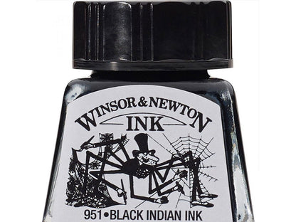 Winsor&Newton ドローイングインク 14ml Black Indian Ink