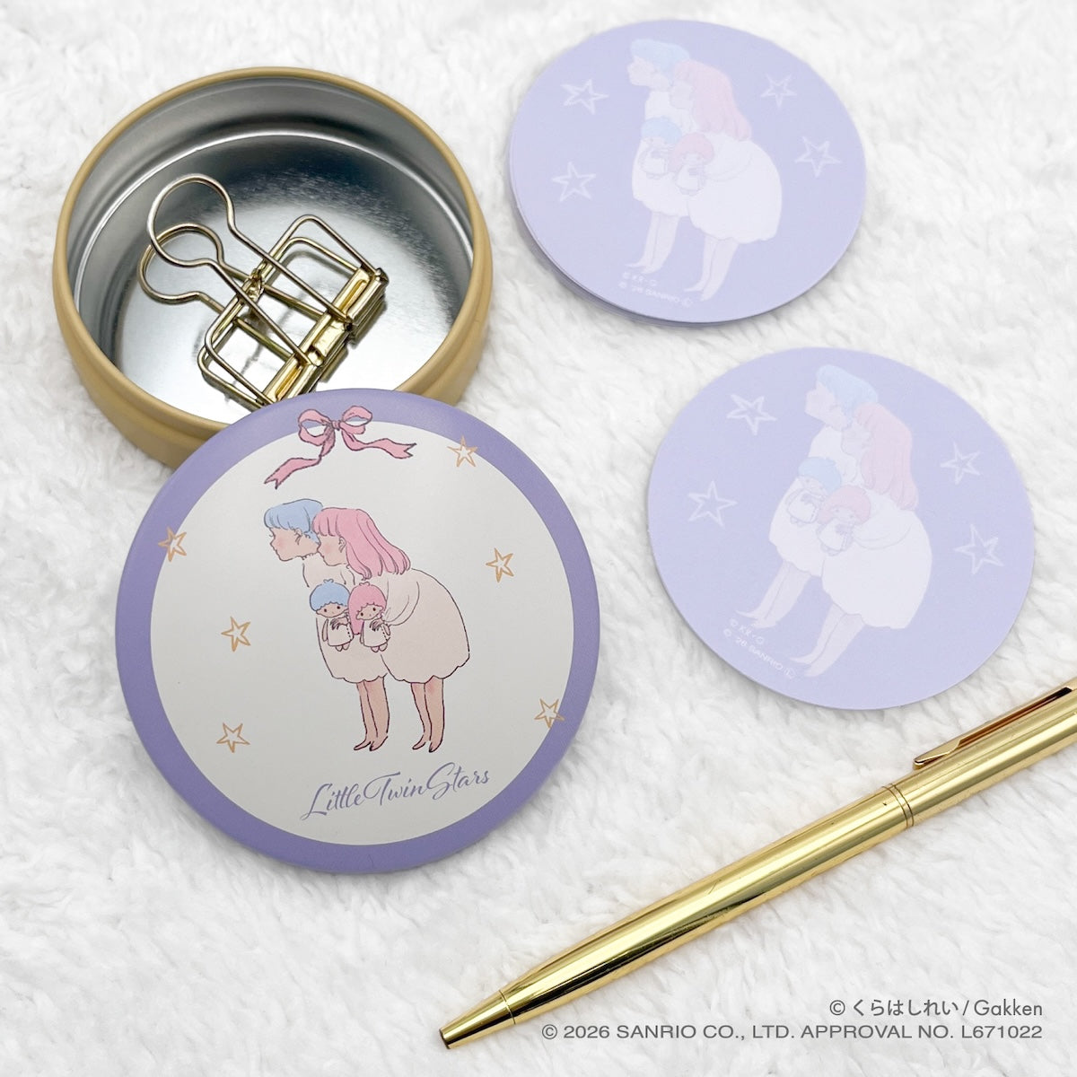 サンリオキャラクターズ×くらはしれい 缶入りメモ