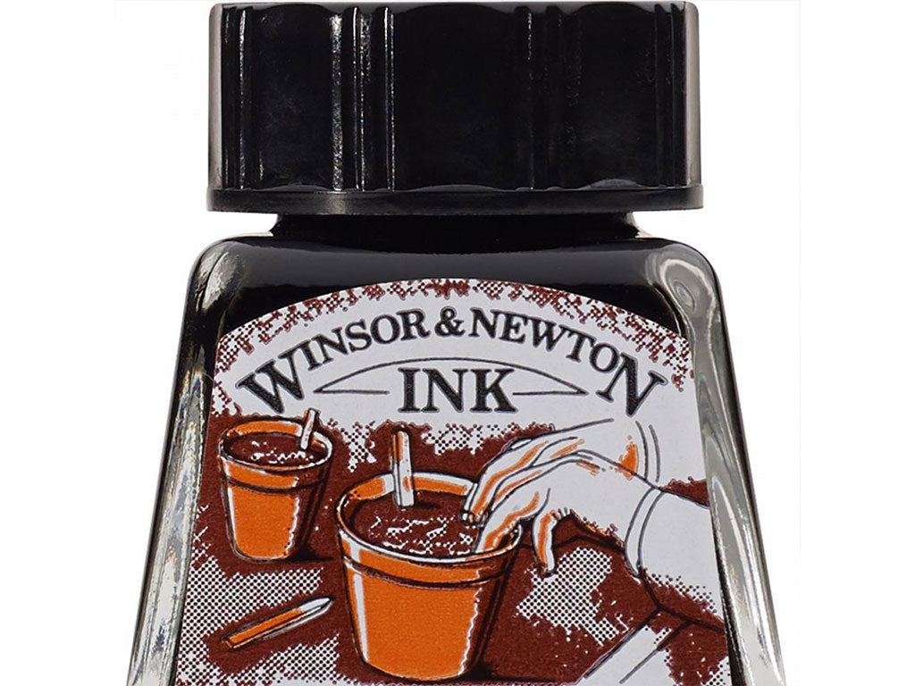 Winsor&Newton ドローイングインク 14ml Peat Brown