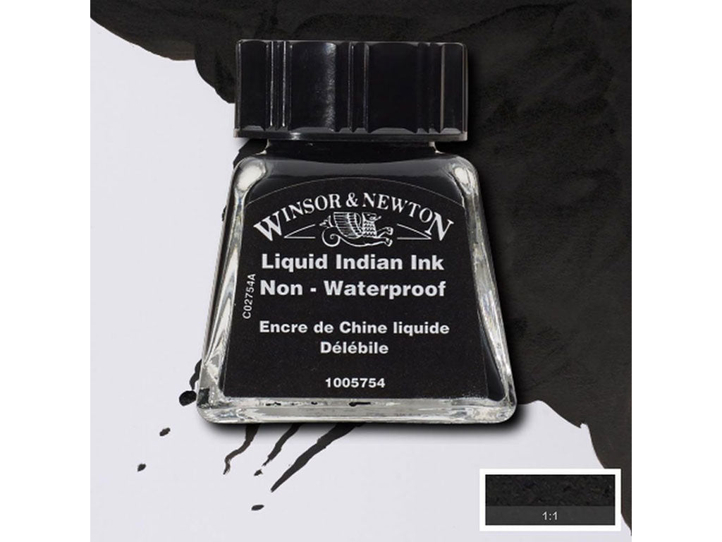 ウィンザー&ニュートン ドローイングインク 14ml Liquid Indian Ink – 文化堂 │ Pentonote