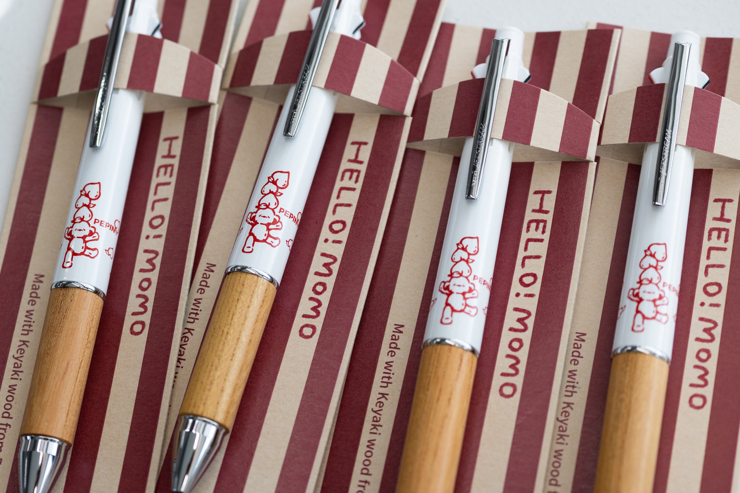 【限定】ジェットストリーム 木軸BP 「Hello!momo」 【PEPIN×Pentonote】