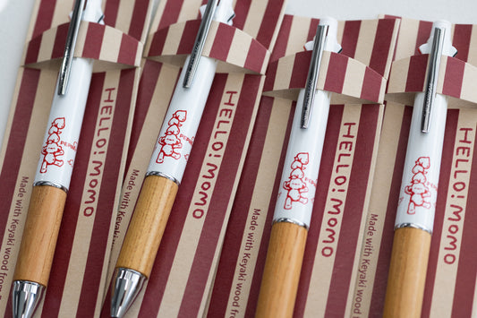 【限定】ジェットストリーム 木軸BP 「Hello!momo」 【PEPIN×Pentonote】