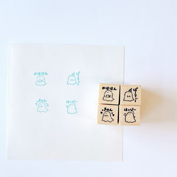 こどものかお 手帳はんこ部 4Pセット