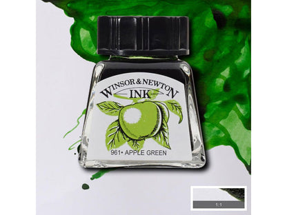 Winsor&Newton ドローイングインク 14ml Apple Green