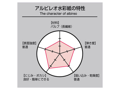 holbein アルビレオ水彩紙 ブロック 中目