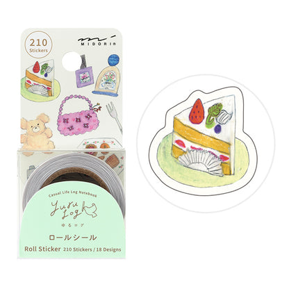 ミドリ　ゆるログ　ロールシール