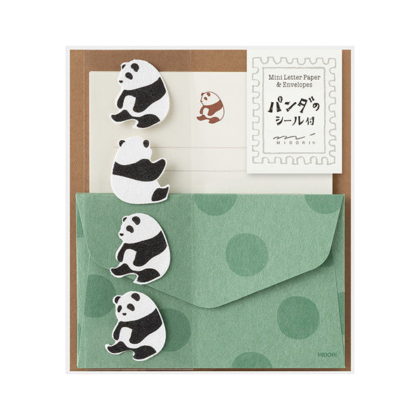 ミドリ ミニレターセット シール付き（動物）
