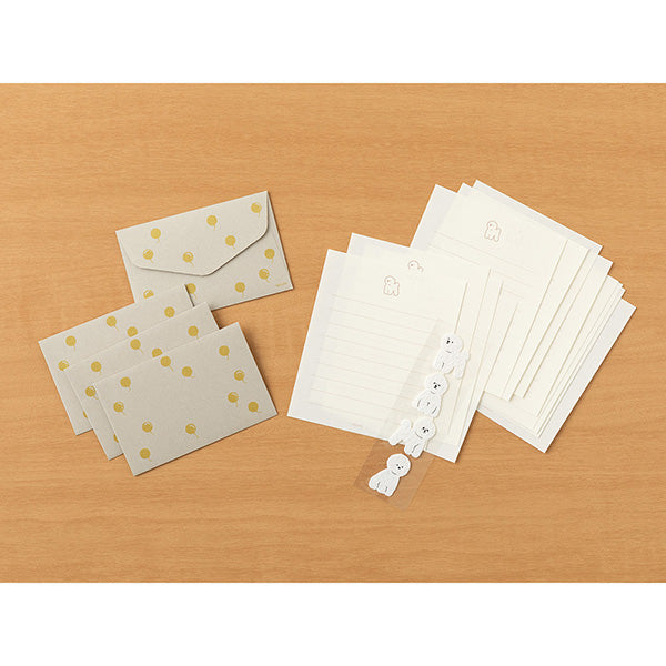 ミドリ ミニレターセット シール付き（動物）