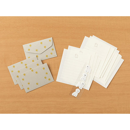 ミドリ ミニレターセット シール付き（動物）