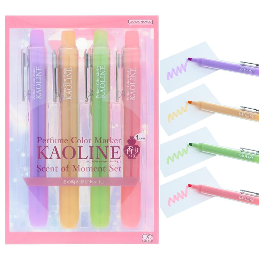 パフュームカラーマーカー KAOLINE（カオライン）4本セット