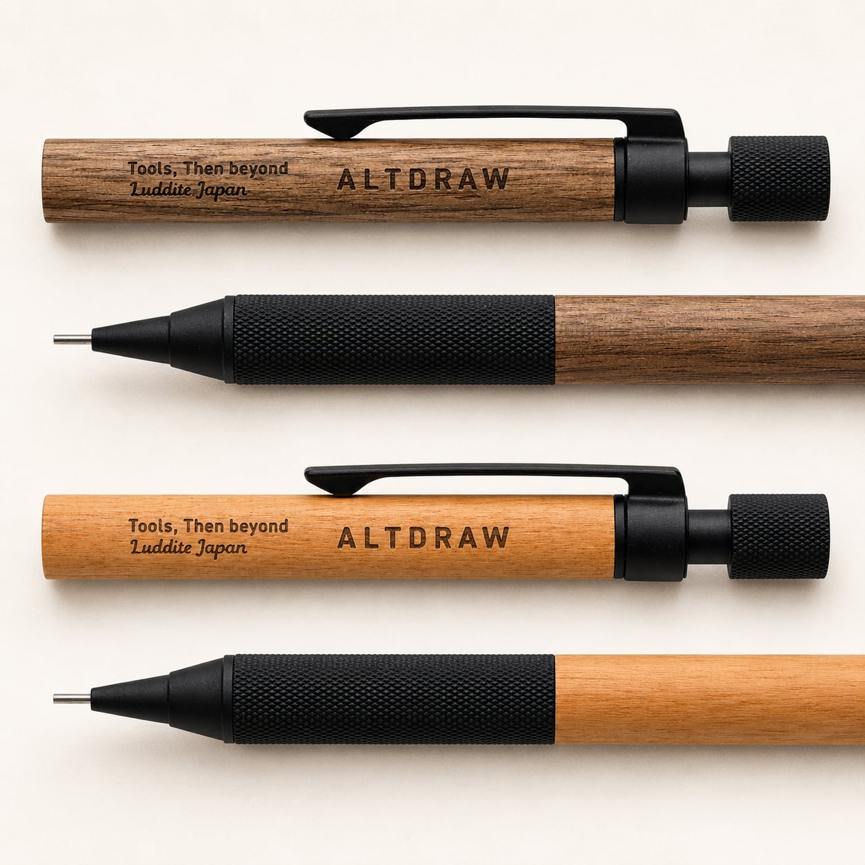 ALTDRAW 製図用シャープペンシル｜マットブラック 0.5mm｜Wood Model
