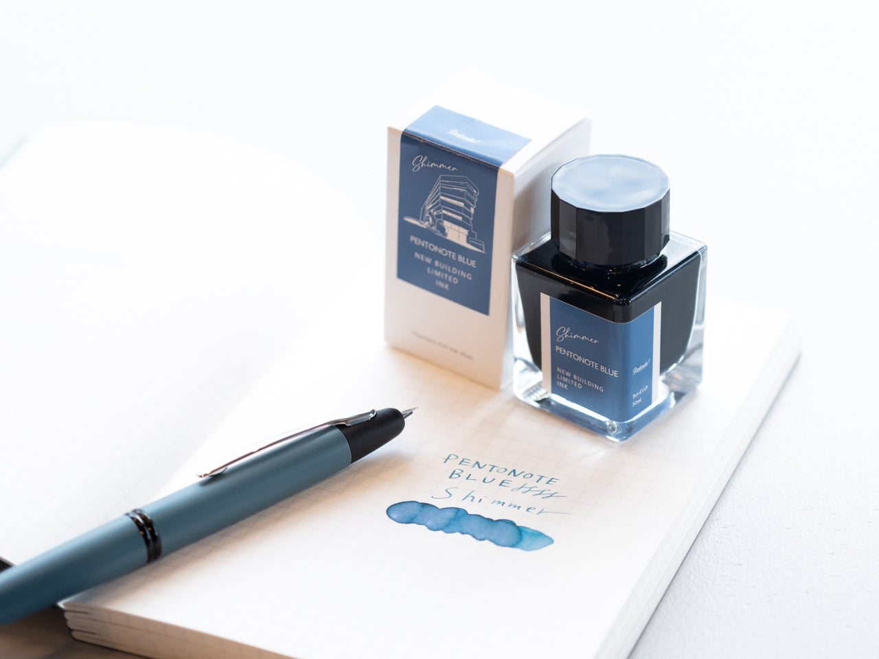PENTONOTE BLUE INK【 Shimmer ラメ入り 】