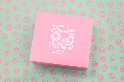 🍓HELLO STRAWBERRY Stamp Set