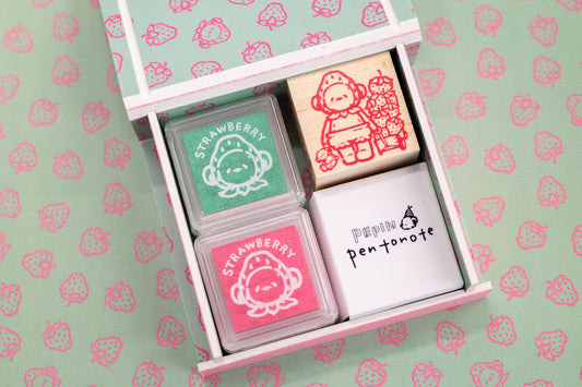 🍓HELLO STRAWBERRY Stamp Set