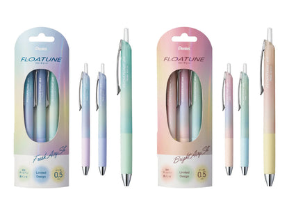 【限定】ぺんてる　フローチューン Airy Design　0.5 BP 3本セット