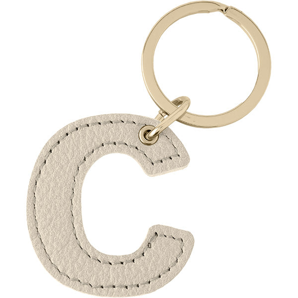 アルファベット キーホルダー (ゴールド)