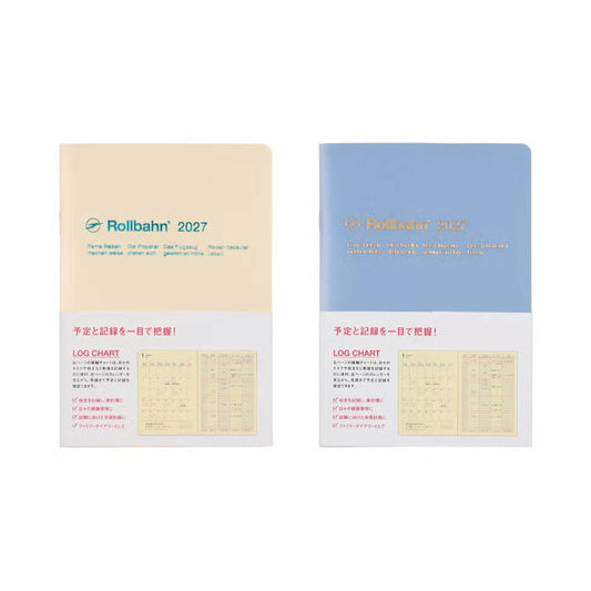 【2027年版】ロルバーンノートダイアリー ログチャート クリア B6 月間｜10月始まり