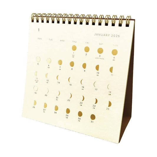 【2026年版】 卓上カレンダー THE MOON CALENDAR CAL-157