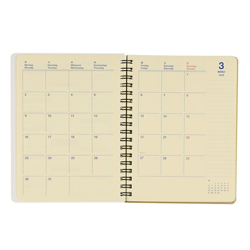 【2026年版】3月始まり ロルバーンダイアリー フローラ L