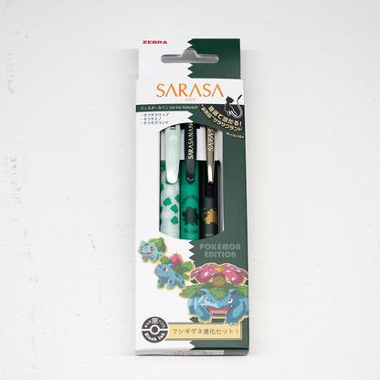 エボリューションセ サラサポケモン ット　3種セット hanko-otobe_jj-po-set SARASA ZEBRA 筆記具