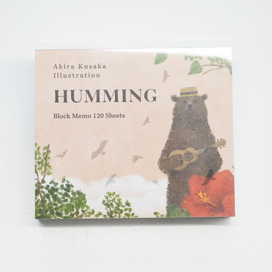 表現社 ブロックメモ 日下明「HUMMING」