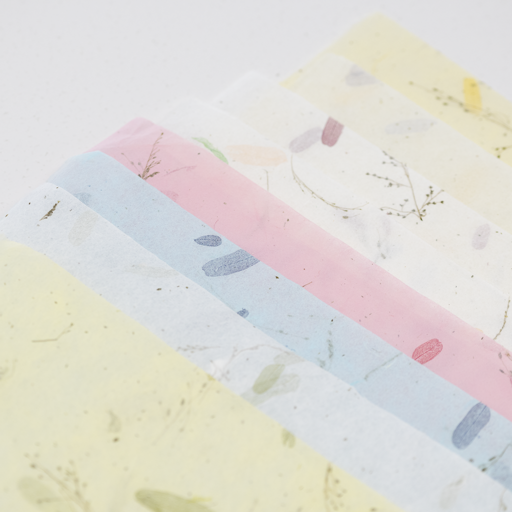 ドライフラワー和紙