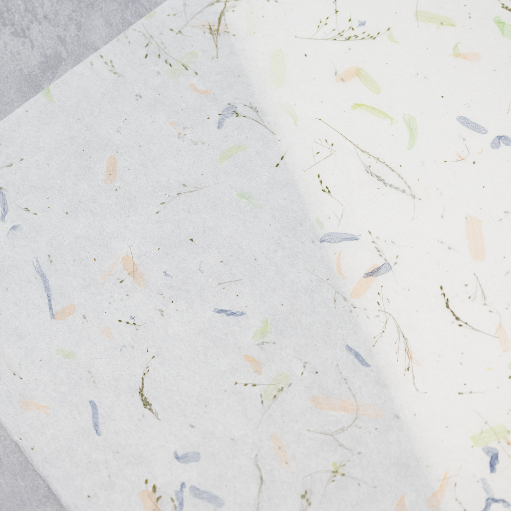 ドライフラワー和紙