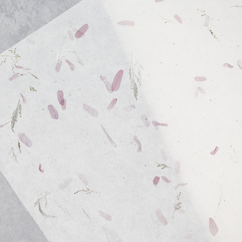 ドライフラワー和紙