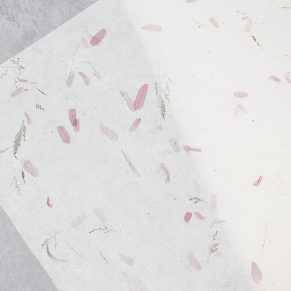 ドライフラワー和紙