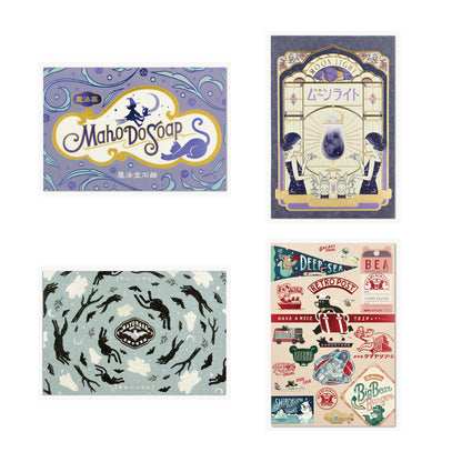 オビワン×ROKKAKU レトロ郵便 箔押しポストカード