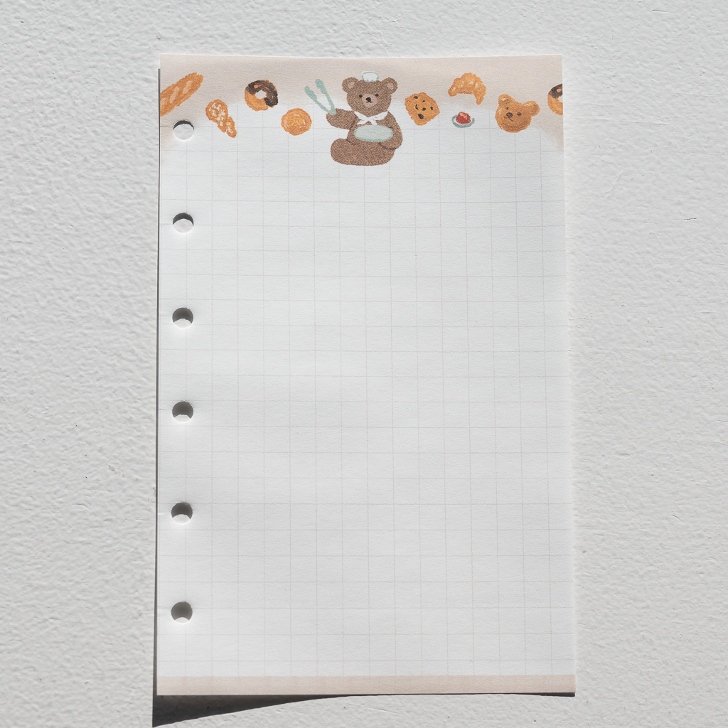 fufufu手帳 リフィル M6 くまのパン屋