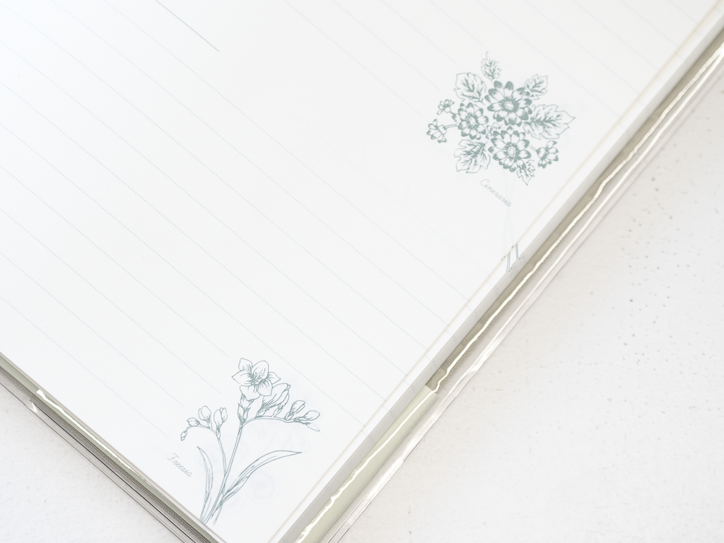 「花に想いをのせて綴る」 花ことば日記 LITE B6