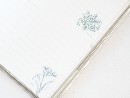 「花に想いをのせて綴る」 花ことば日記 LITE B6