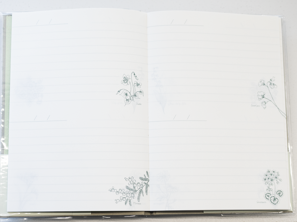 「花に想いをのせて綴る」 花ことば日記 LITE B6