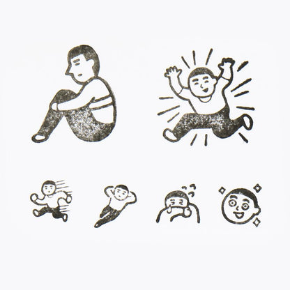 ニューレトロ みんなのてちょうスタンプ スタンプセット
