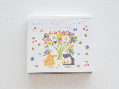 表現社 ブロックメモ　Aiko Fukawa　Little fluffy frieds