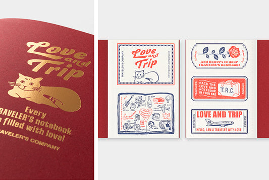 【限定】トラベラーズノート リフィル LOVE AND TRIP パスポートサイズ