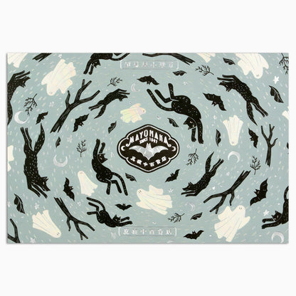 オビワン×ROKKAKU レトロ郵便 箔押しポストカード