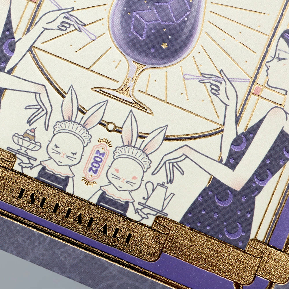 オビワン×ROKKAKU レトロ郵便 箔押しポストカード