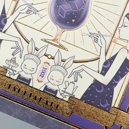 オビワン×ROKKAKU レトロ郵便 箔押しポストカード