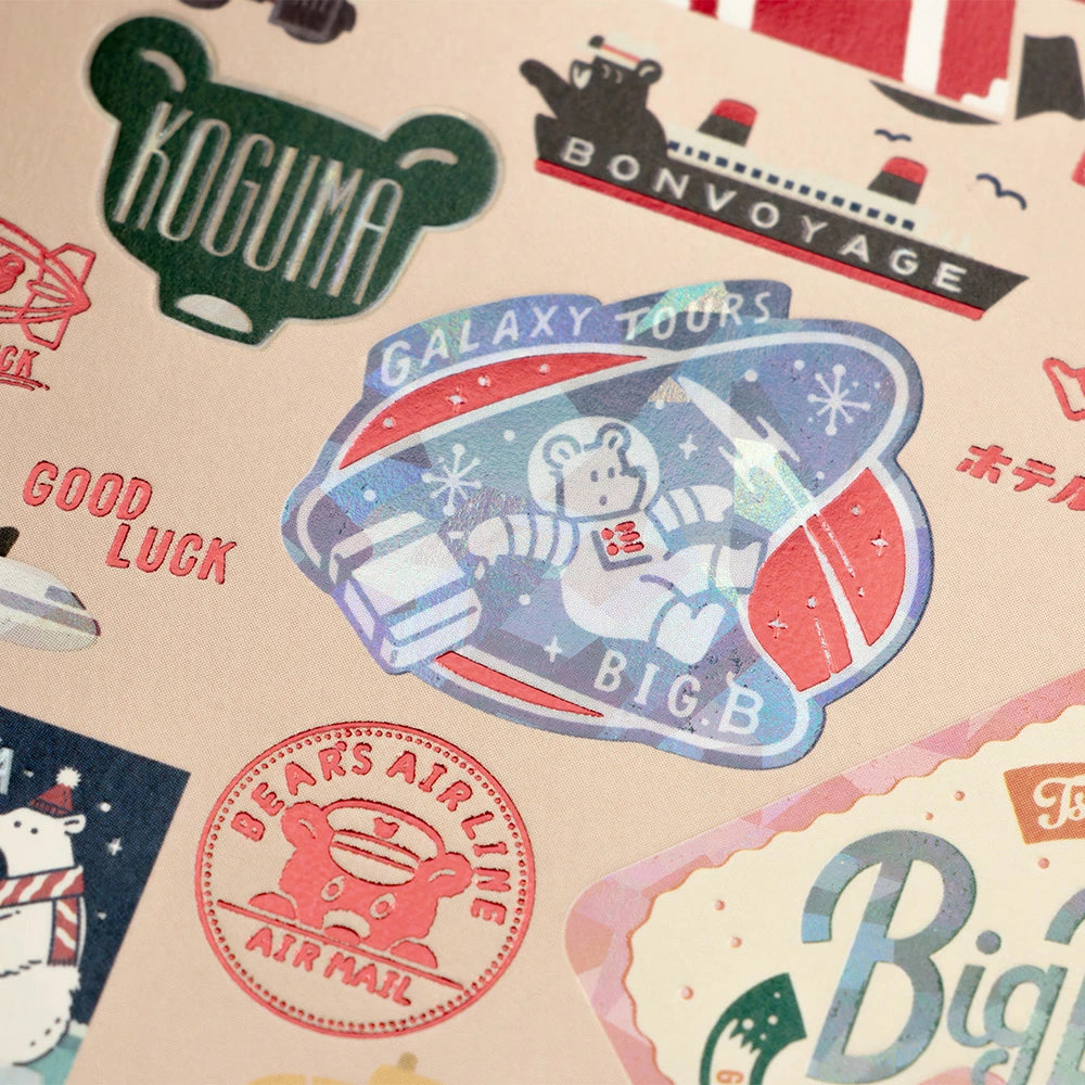 オビワン×ROKKAKU レトロ郵便 箔押しポストカード